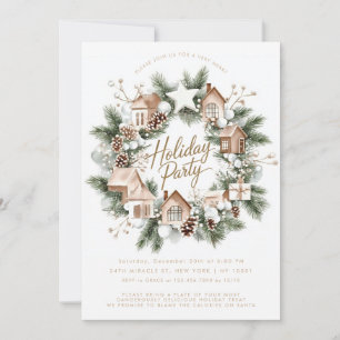 Invitation Wreath Rustique Maisons Cabine Minimaliste