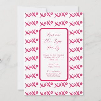 Invitation XOXO peinte à la main