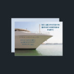 Invitation Yacht blanc sur l'océan 60e anniversaire de bateau<br><div class="desc">Faites des vagues avec cette élégante invitation de fête d'anniversaire à thème Yacht,  parfaite pour célébrer une journée spéciale avec une touche d'élégance nautique. Qu’il s’agisse d’un anniversaire marquant ou d’une fête d’été,  cette invitation vous donne le cadre d’un événement inoubliable en haute mer. Vous pouvez personnaliser.</div>