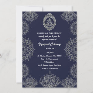 Invitation Yagnopavit Upanayanam Hindu Thread Janeu Cérémonie