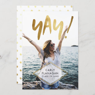 Invitation Yay ! Soirée de célébration de la graduation de l'