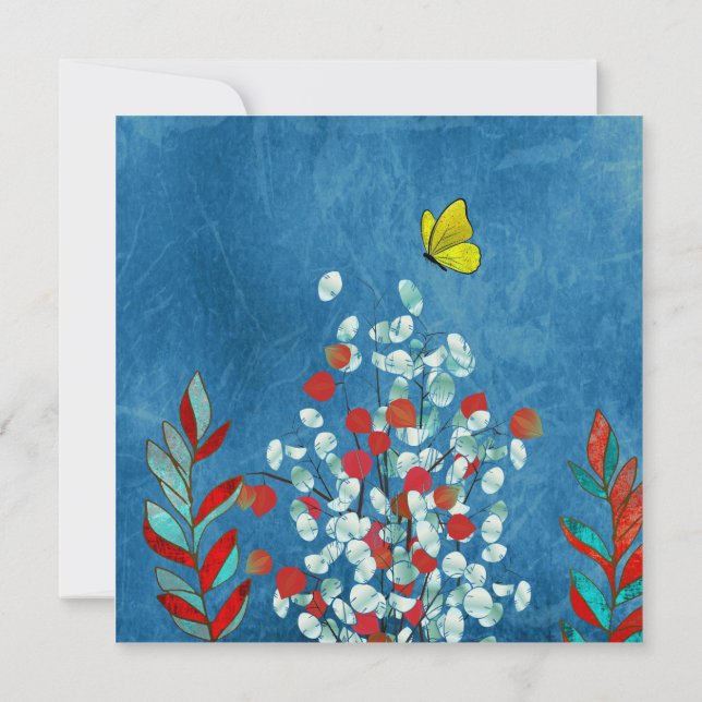 Invitation Yellow Butterfly (Dos)