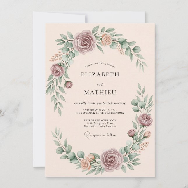 Invitation Yellow Teal Winsome Summer Wedding (Devant)