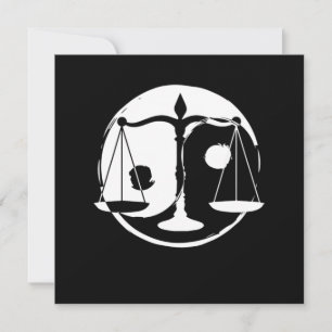 Invitation Yin Yang Harmony Lawyer Libra Zodiac Sign Zen Cade