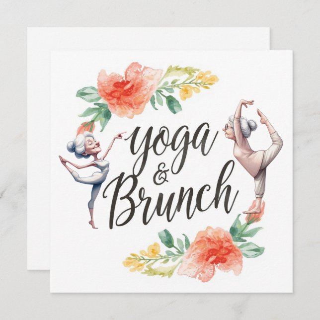 Invitation Yoga et Brunch (Devant / Derrière)
