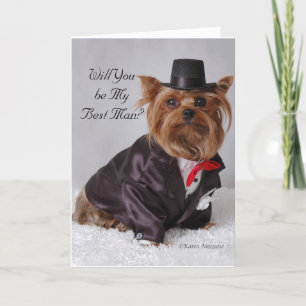 Invitation Yorkie, Seras-Tu Mon Meilleur Homme ?