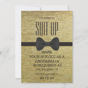 Invitation Your Service as a Groomsman
