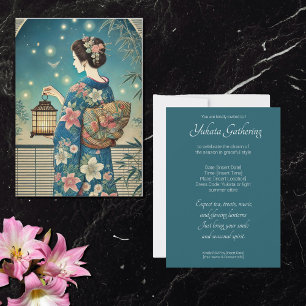 Invitation Yukata - fête du thé