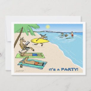 Invitation "Yule Tide" - Vacances à Père Noël et Reindeer Bea