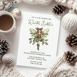Invitation Yule Winter Solstice Holly Fairy Pagan Wicca<br><div class="desc">Envoyez une invitation spéciale à votre soirée solstice d'hiver avec ce design de pièce centrale de Yule Holly Fairy. Le texte et la couleur arrière - plan sont entièrement personnalisables et faciles à modifier. Ayez une Bienheureuse Yule !</div>
