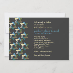 Invitation Zachary Elijah Personnalisé Révisé