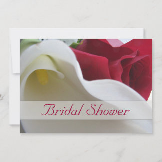 Invitation Zantedeschia/invitation rose de Fête de la mariée