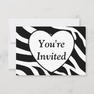 Invitation Zebra
