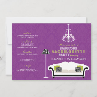 Invitation Zebra Decor (violet)