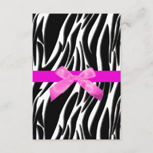Invitation Zebra Pink