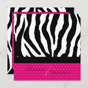INVITATION ZEBRA+POIS CHAUDS DO-IT-YOURSELF COULEURS