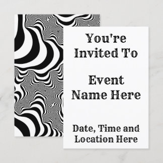 Invitation Zebra Stripes
