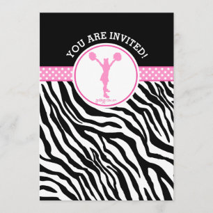 Invitation Zèbre personnalisé Imprimer la poésie ou le poème