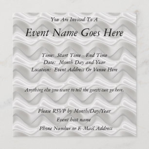 Invitation Zig Zags Quicksilver