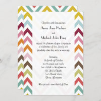 Zigzag coloré, Rainbow Zigzag, Chevron, Mariage