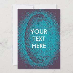Invitation Zine rétro Grunge demi-teinte Turquoise et violet
