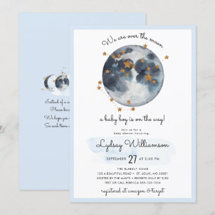 Invitation Zodiac sur le Baby shower de la Lune