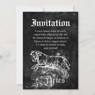 Invitation Zodiac Vintage