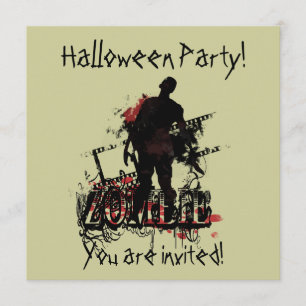 Invitation Zombi Halloween