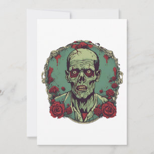 Invitation zombie illustration