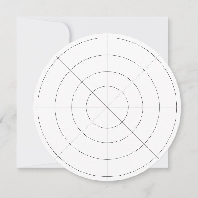 Invitation Zone de distance de tablette de la grille d'effet  (Devant)