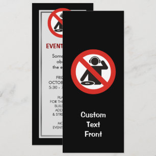 Invitation Zone libre DJ