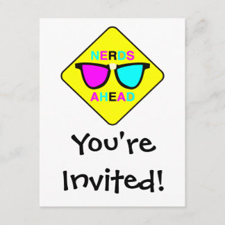 Invitation Zone nerds avant geek CMYK