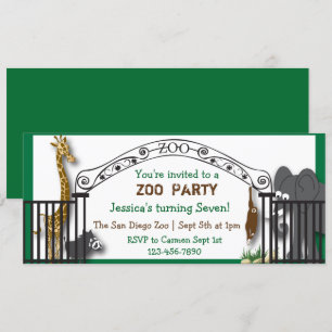 Invitation Zoo Party