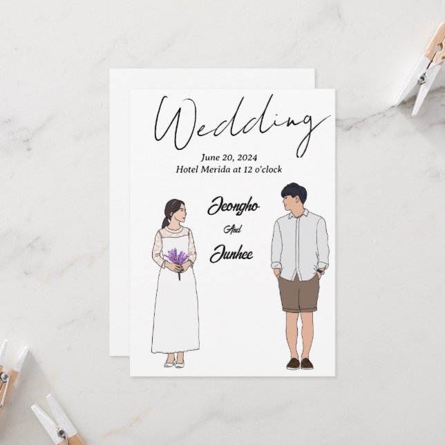 Invitations (Devant/Arrière en situation)