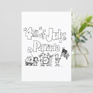 Invitations 4 juillet Parade