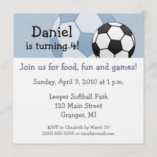 Invitations 5,25 de fête d'anniversaire du