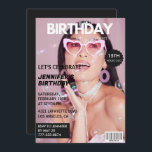 Invitations à 15e anniversaire pour sa couverture<br><div class="desc">Invitations à 15e anniversaire pour sa Parties scintillant de couverture de magazine Sparkly Chic</div>
