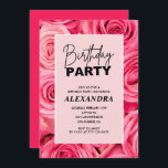 Invitations à 17e anniversaire Roses de fête Flora<br><div class="desc">Invitations de 17e anniversaire fête d'anniversaire Floral rose roses chic élégant</div>