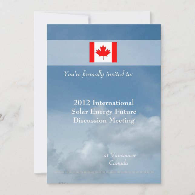 Invitations à des réunions professionnelles intern (Devant)
