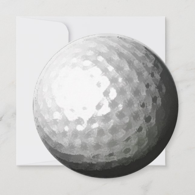 Invitations à des soirées à thème de golf (Devant)