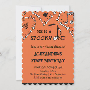 invitations à halloween pour enfants une éffrayant