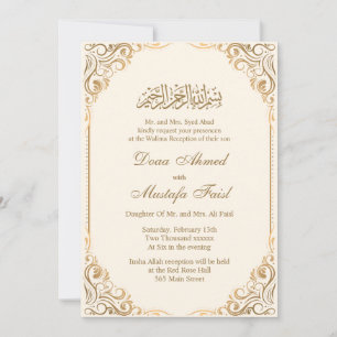 Invitations à la cérémonie de Nikah