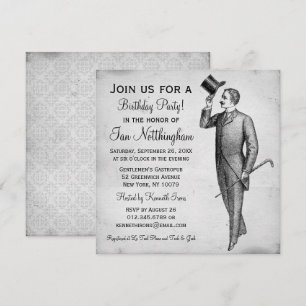 Invitations à la fête d'anniversaire de Dapper Gen