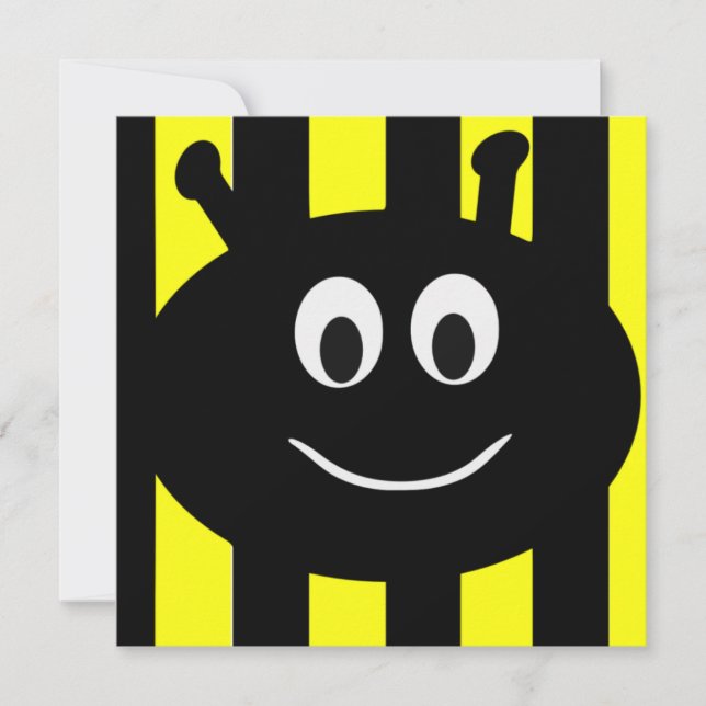 Invitations à la fête d'anniversaire de l'abeille  (Devant)