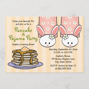 Invitations à la fête d'anniversaire de Pancake et