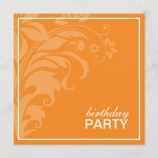 Invitations à la fête d'anniversaire des agrumes O