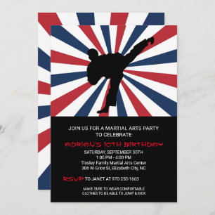 Invitations à la fête d'anniversaire des arts mart