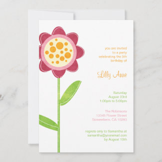 Invitations à la fête d'anniversaire des Filles au