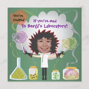 Invitations à la fête d'anniversaire des scientifi