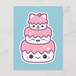 Invitations Faire Part Cartes Gateau Kawaii Zazzle